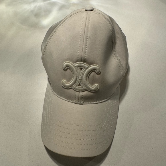 TRIOMPHE COTTON BASEBALL CAP in Crème (ECRU) size small - Picture 1 of 4